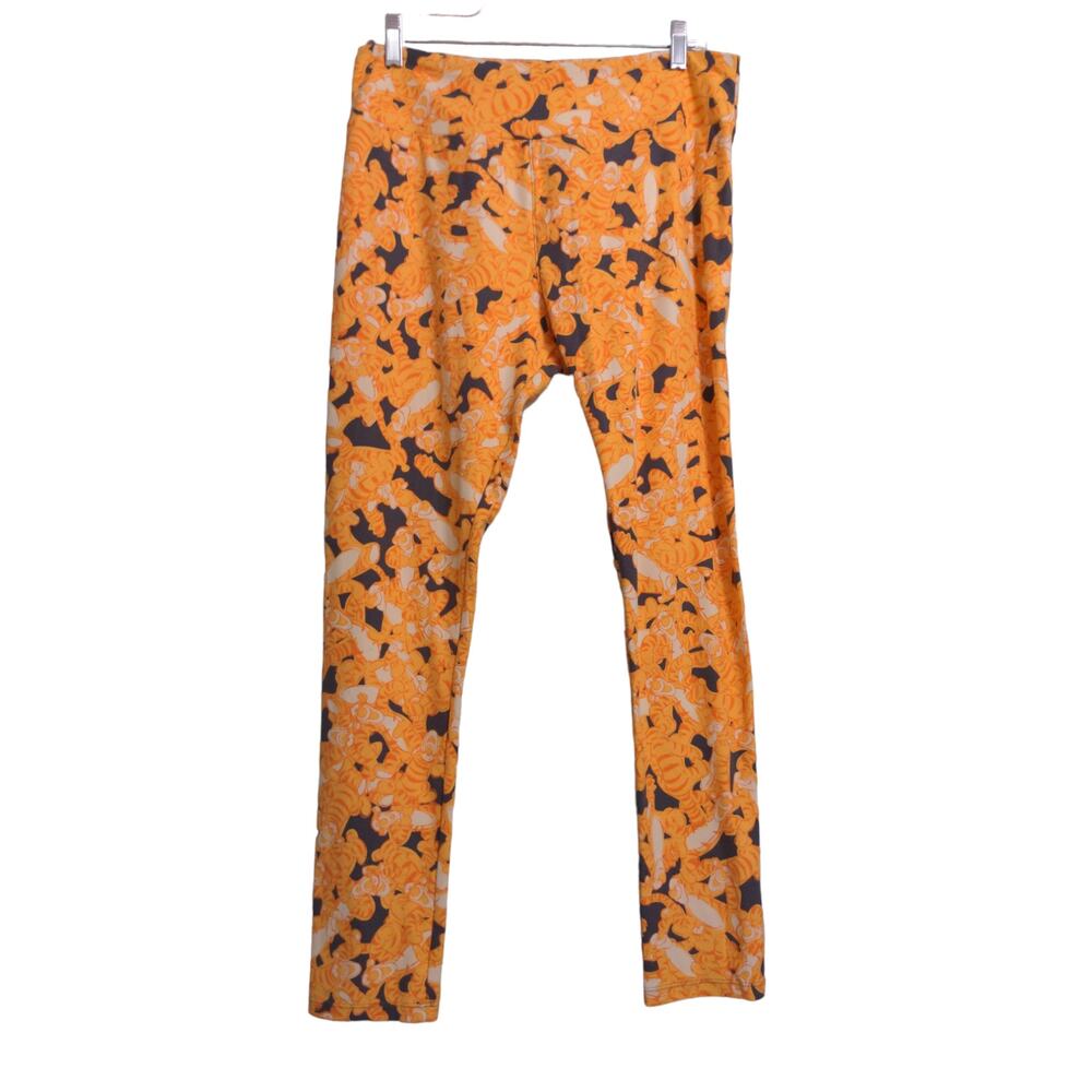 LuLaRoe Leggings in Tigger Print Orange Black – Tall & Curvy
